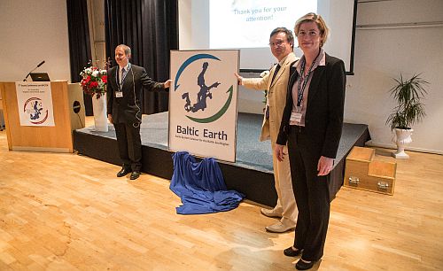 Baltic Earth Interims Steering Group uncover the new Baltic Earth logo.